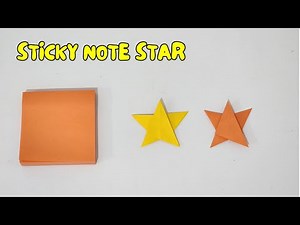 Tutorial Origami Star using Sticky Note | how to Make Paper Star