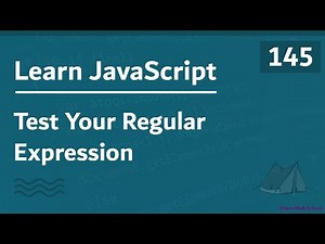 Learn JavaScript In Arabic 2021 - #145 - Test Your Regular Expressions And Discussions