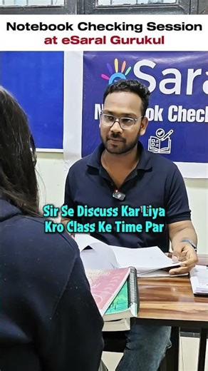Surprise Notebook Checking at eSaral Gurukul 😱 | JEE 2027 #shorts #esaral #iitbombay #jee