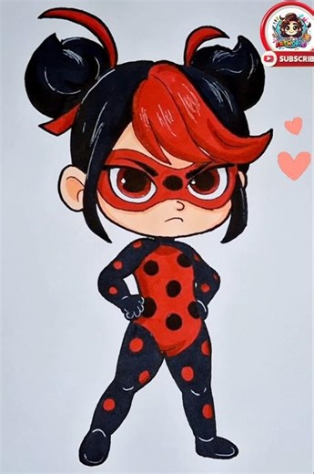Shadybug Drawing Tutorial #miraculous #shorts #drawing #howtodraw #coloring #cartoon #cute #ladybug