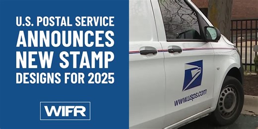 U.S. Postal Service announces new stamp designs for 2025
