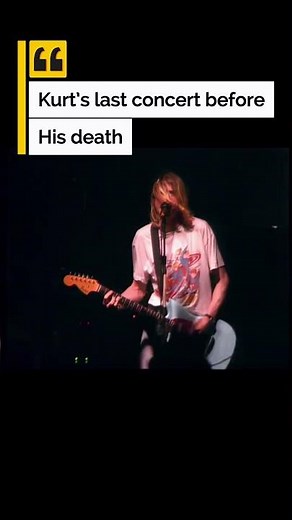 You're watching history. Kurt Cobain’s absolute final performance before the world changed. 💔🎸