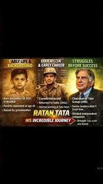 From simplicity to greatness — the untold story of Ratan Tata #tata#RatanTata Sir #nationspride