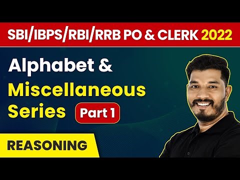 Alphabet & Miscellaneous Series (Part 1) | Reasoning | Banking Foundation Course 2022