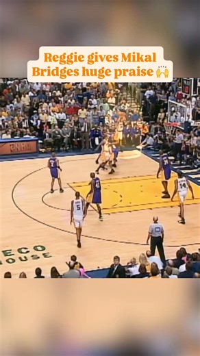 NBA on NBC and Peacock on Instagram: "Reggie Miller knows Mikal Bridges is a defensive beast, but could he have guarded the Pacers legend? 👀"