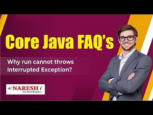 Why run cannot throws InterruptedException? | Core Java Interview Questions | Naresh IT