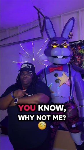 Bonnie tells mike not to wear the spring lock suit #glamrockbonnie #fnaf #fnafsbdlc #freddyfazbear