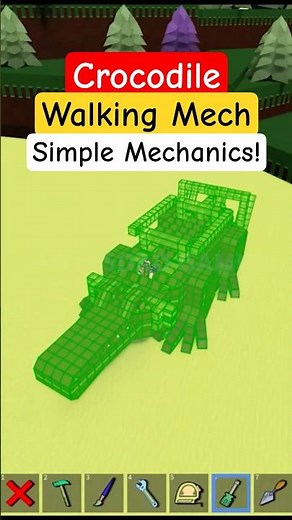 Roblox Build a Boat for Treasure Crocodile Walking Mech Simple Mechanics Reveal! #babft #roblox