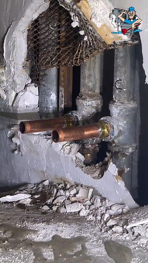 Leaky Galvanized line repair using Masters All Condition Soldering Paste and Hercules Megaloc to seal the threads 🙌 . @precision.plumbing.and.drains crushing it in Canada 🍁 | Oatey