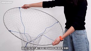 Amazon.com : QualyQualy Bridge and Pier Fishing Net Large 32''/39'' Hoop, Foldable Drop Net for Pier Fishing with Rope, Landing Net Soft Steel Hoop and Nylon Mesh : Sports & Outdoors