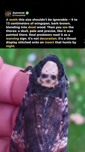 THE MOTH WEARING A SKULL