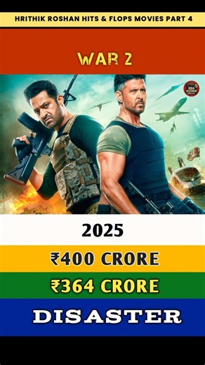 Hrithik Roshan Hit & Flop Movies PART 4 #hrithikroshan #war2 #movies
