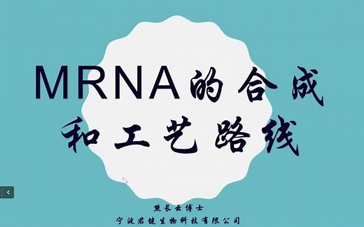 mRNA的合成和工艺路线
