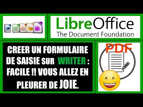 créer un formulaire qui enregistre la saisie d'information avec LibreOffice Writer