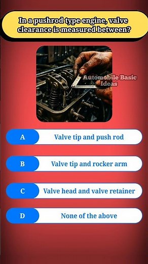 In a pushrod type engine, valve clearance is measured between?