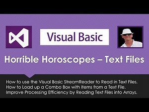 VB StreamReader Text Files and Arrays - Horrible Horoscopes