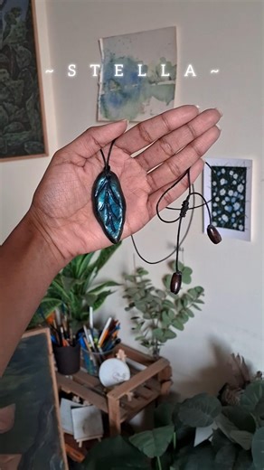 Handmade clay pendant ✨️ #clay #handmade #jewelry