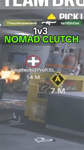 1v3 nomad clutch #beaulo #gaming #r6hub #rainbow6siege #r6siege #r6memes