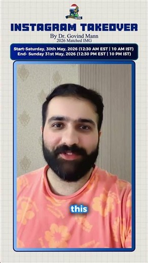 Instagram Takeover with Dr. Govind Mann | 2026 Matched IMG | Residency Match Tips