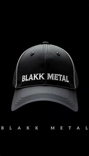 BLAKK METAL: Baseball Caps of my YouTube channels