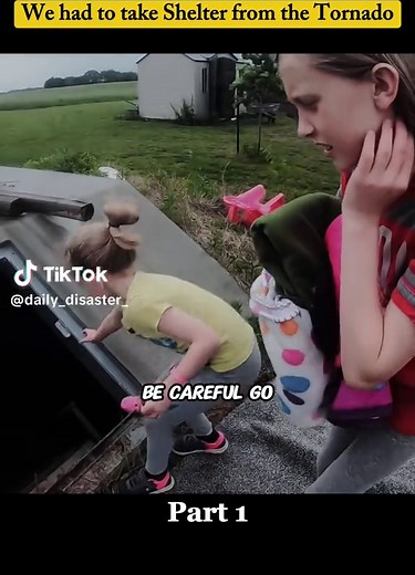 Taking Shelter During a Tornado in Oklahoma