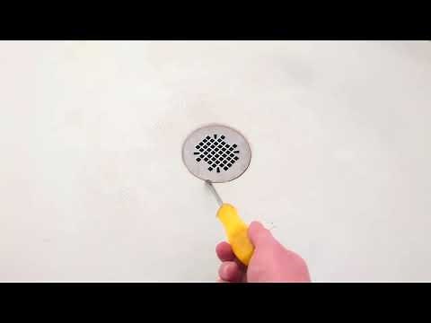 How to remove shower drain cover that doesn't have screws
