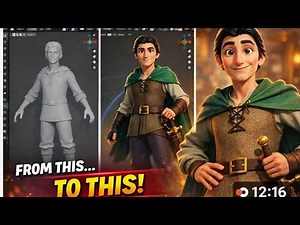 Character Modeling for Animation in BLENDER! | Start to Finish @3dFunTime