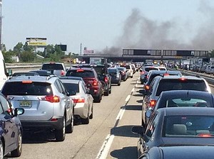 UPDATED: Huge Truck Fire Shuts Down NJ Turnpike
