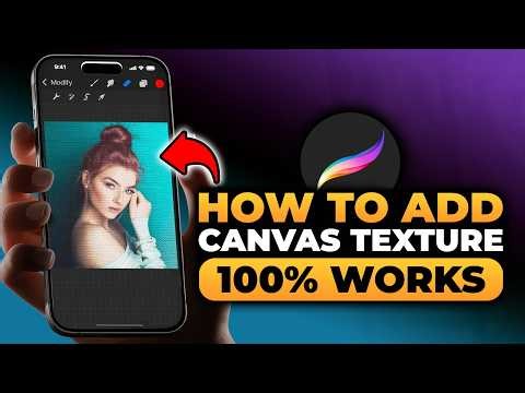 Add Canvas Texture Procreate (FAST & EASY) | 100% WORKS | NO Yapping, To The Point!