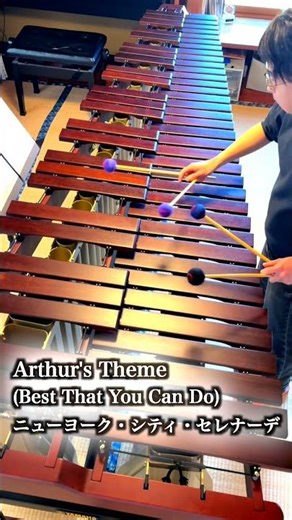 マリンバ一台で一人再現｜Arthur's Theme（ニューヨーク・シティ・セレナーデ）