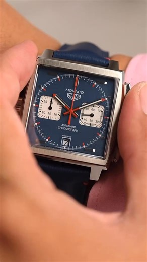 🏁 TAG Heuer Monaco – Icon of the Track ⏱️ Born for speed, built for legends — the square-faced rebel that changed motorsport timekeeping forever. 🔹 39 mm Stainless Steel Case – Bold and unmistakable 🔹 Blue Sunray Dial – Racing heritage in every reflection 🔹 Automatic Chronograph – Precision under pressure 🔹 Calibre 11 Movement – A tribute to the original 1969 icon 🔹 Perforated Racing Strap – Classic comfort, pure adrenaline ⚡ Drive history. Wear Monaco. ✅ Authenticity Guaranteed | 🚚 Free 
