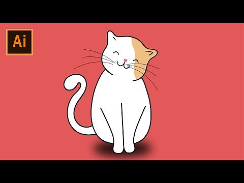 How To Create a Cat | Vector Cat Art | Adobe Illustrator CC