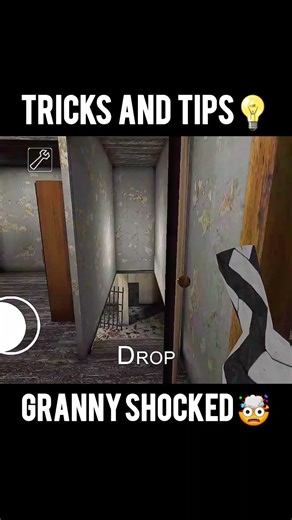 Granny got stuck forever ☠️🔥 #granny #horrorgaming #shorts