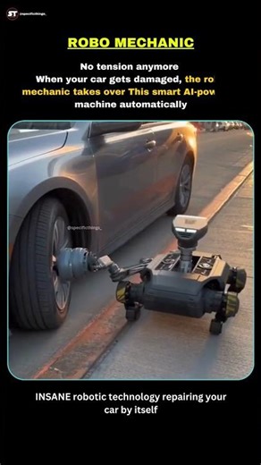 Robo Mechanic Is HERE | Don’t Worry… Don’t Do Anything When Your Car Is DAMAGED . #robotics #shorts