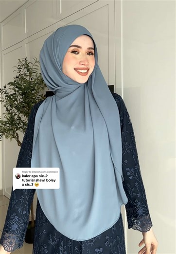Tutorial Shawl Labuh untuk Raya 2026