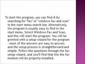 Send Fax Messages Using Windows 7