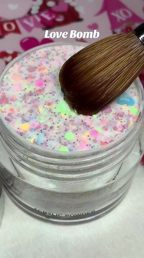 Love Bomb: Glitter Acrylic and Dip Powder Nail Tutorial