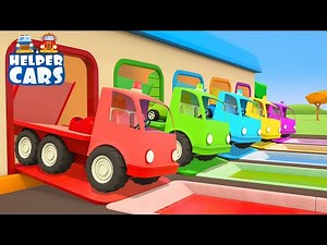 Learn colors for kids with tow trucks for kids | Cartoons for kids - Helper Cars for kids