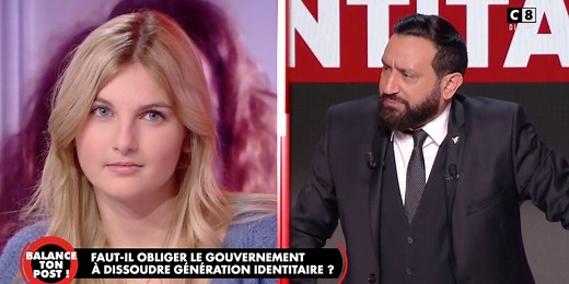 Vous voyez ce qui se passe dans le monde ? : Cyril Hanouna cash avec la porte-parole de Génération Identitaire