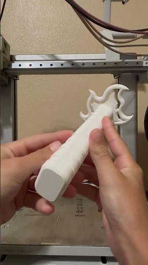 3-D printed collapsible fire katana #3dprinting