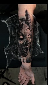 6.2K views · 99 reactions | Sound onWait for the reveal Super fun horror tattoo. Let me know what you think of these one guys #Tattoo #tattooart #artwork #realistictattoos #horortattoo #asmr #stenciltattoo #studiotattoo #foryoupage | John tatto | Facebook