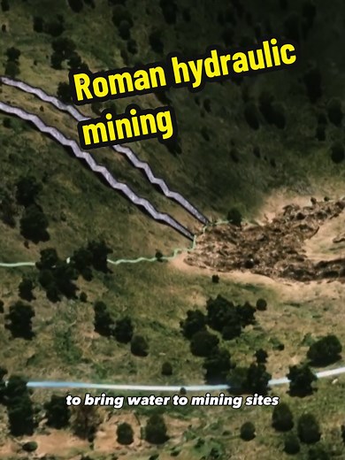 How Romans Used water to collapse mountains #history #engineering | roman mines