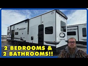 Destination Trailer with 2 Full Bathrooms! 2026 Forest River Timberwolf Black Label 39DCBL