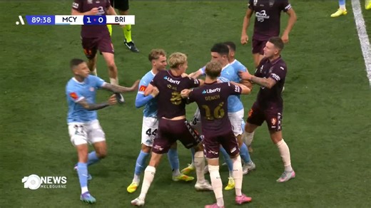 Melbourne City is back in the top six after a feisty 1-0 win over the Brisbane Roar, with tensions continuing after the final whistle. Young gun Max Caputo scored the match winner, snapping a 7-game stretch without a goal | Melbourne City FC | 10 Sport | 10 News Melbourne