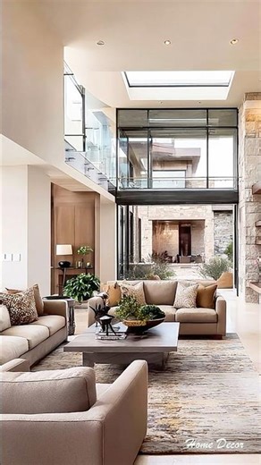 Stunning Open Space Living Design #home #eleganthomes #interiordesign #opulentinteriors #homedecor