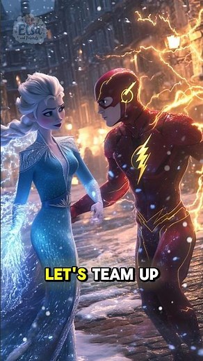 Elsa & The Flash: Arendelle's Fastest Battle ❄️⚡ | Lightning Meets Ice #frozen #theflash #disney