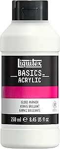 Liquitex BASICS Gloss Varnish, 250ml (8.4oz) Bottle