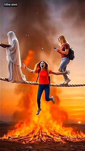 👿A Journey Between Fire and Mercy✨🌿 | A Soul Saved by Angels #IslamicStory#IslamicShorts#MoralStory