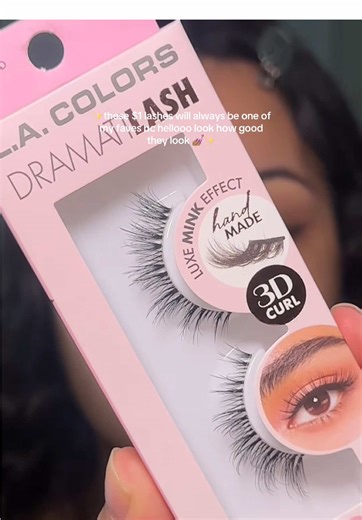 @makeup by johana 💞✨ tries the L.A. COLORS DRAMATILASH XTRA lashes in Wispy Sesh, serving length, curl, and volume, without losing that effortless, natural look 💖 The soft, wispy faux mink design defines the eyes, while the lightweight, flexible band keeps them comfy enough for an all-day glam 💅 ✔️ Faux mink effect for soft, natural glam ✔️ Lightweight & super comfortable ✔️ Flexible band for easy application ✔️ Perfect for day-to-night looks ✔️ Cruelty-free & reusable Would you wear these fo