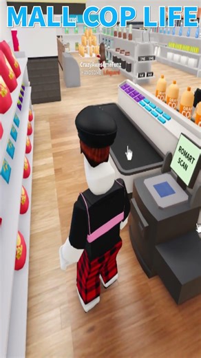 Working as a MALL COP in Roblox! #roblox #highlights #clips #memes #lifetogether